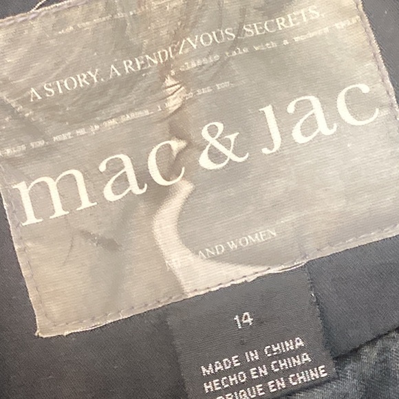 Mac & Jac Black Coat    Size 14 - Picture 6 of 11